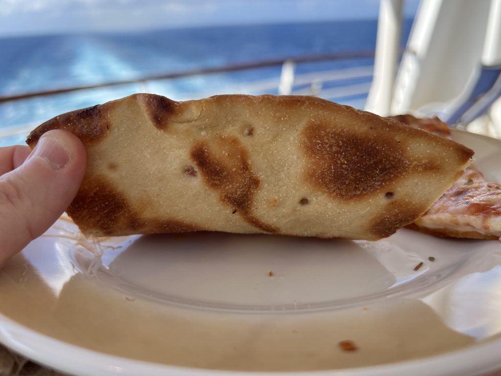 Sorrento's Pizza Crust — Sea Day on Symphony of the Seas — Royal Caribbean UGC Cruise Blog