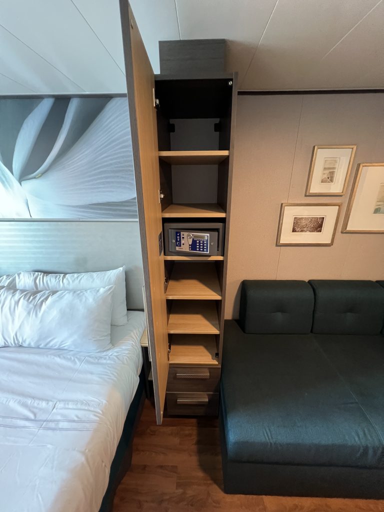 Storage in Symphony of the Seas Oceanview Cabin 3198