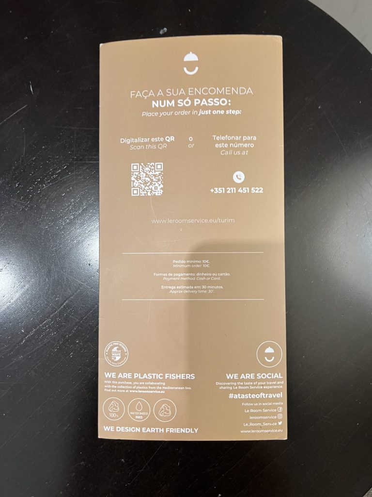 Restaurant Menu 5 Turim Saldanha — Lisbon Hotel Review