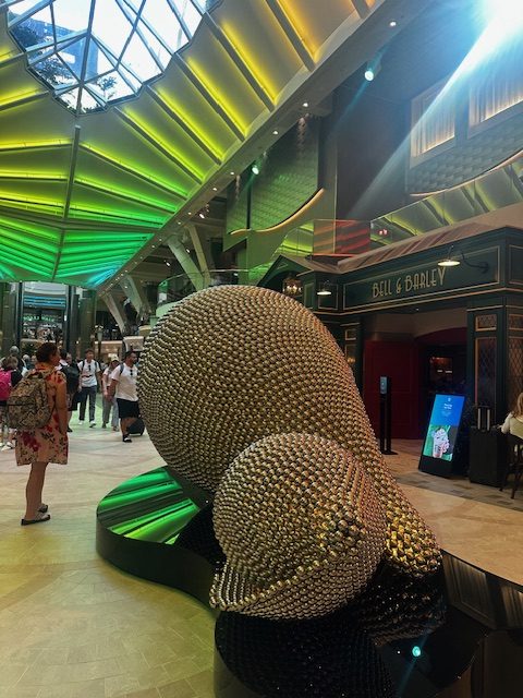 Sea Shell Art Installation — Utopia of the Seas Review — Cruise UGC Creator