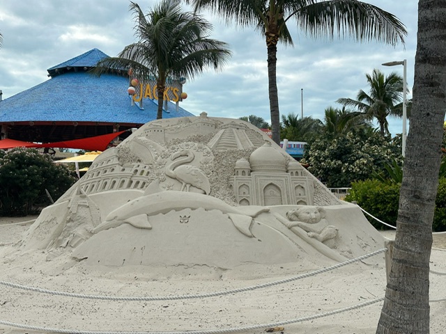 Sand Sculpture on Perfect Day CocoCay Private Island