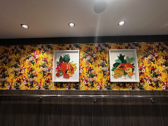 Tropical Fruit Wall Art — Utopia of the Seas Review — Cruise UGC Creator