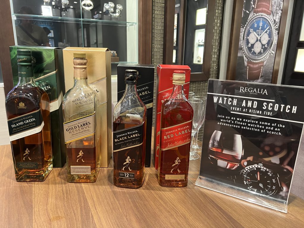 Johnnie Walker Island Green, Gold Label Reserve, Black Label, and Red Label— Symphony of the Seas Cruise Blog