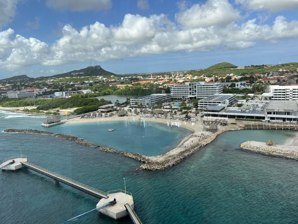 View of Curacao Cruise Port from Symphony of the Seas