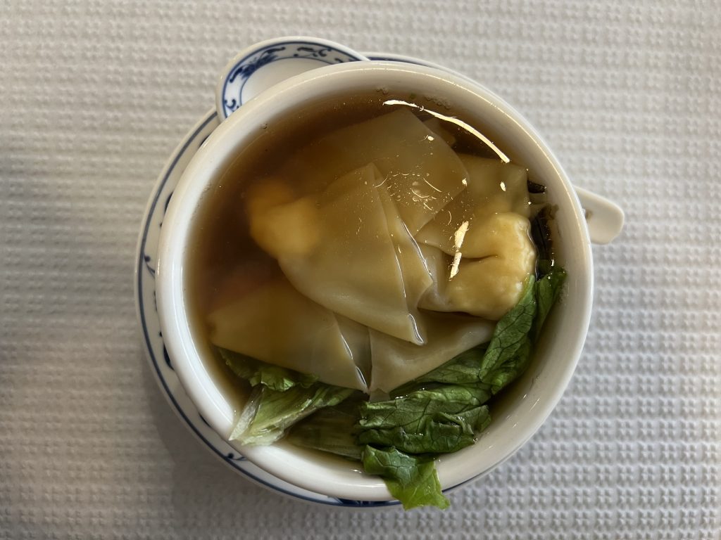 Won Ton Soup at Restaurante Chinês Long Xing in Armação de Pêra, Portugal