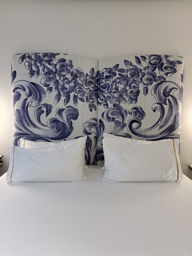 Azulejos Headboard — Eurostars Universal Lisboa — Lisbon Hotel Review