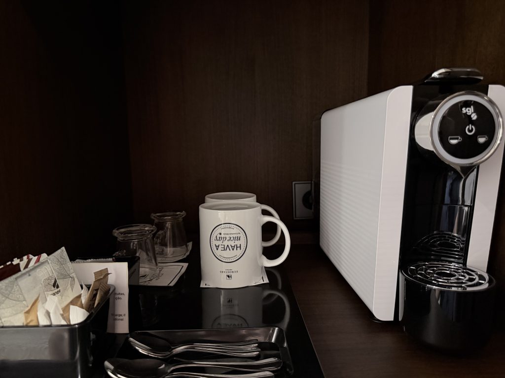 Coffee Maker — Eurostars Universal Lisboa — Lisbon Hotel Review