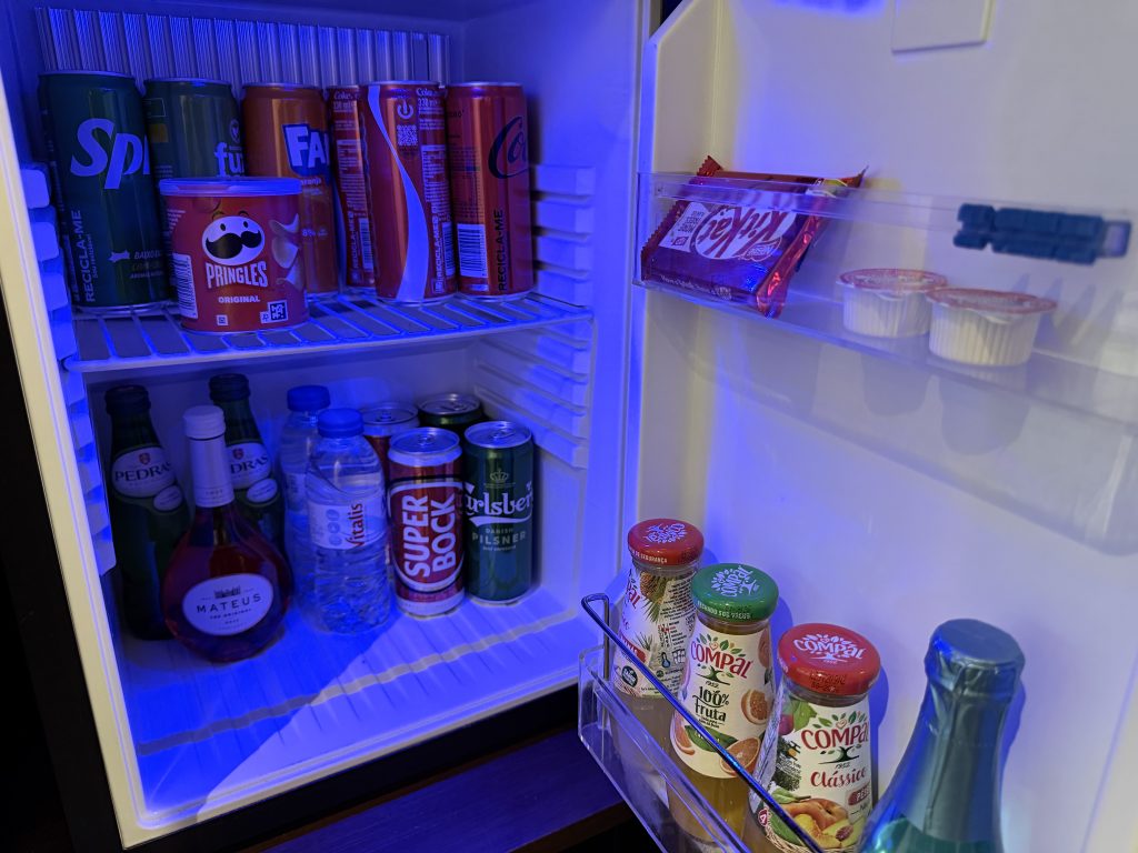 Mini Fridge — Eurostars Universal Lisboa — Lisbon Hotel Review
