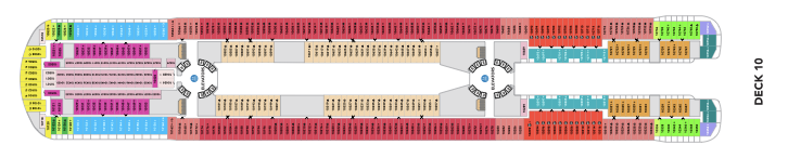 Hero of the Seas Deck Map — Deck 10