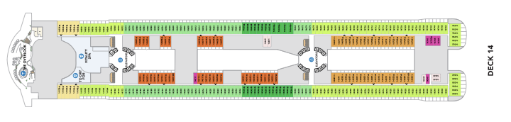 Hero of the Seas Deck Map — Deck 14