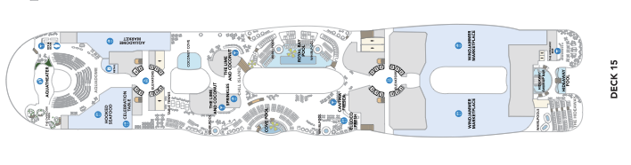 Hero of the Seas Deck Map — Deck 15