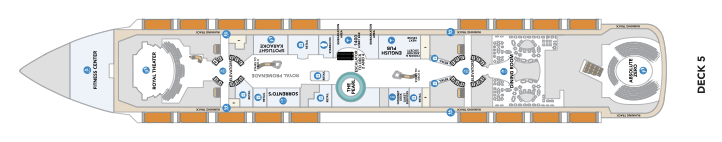 Hero of the Seas Deck Map — Deck 5