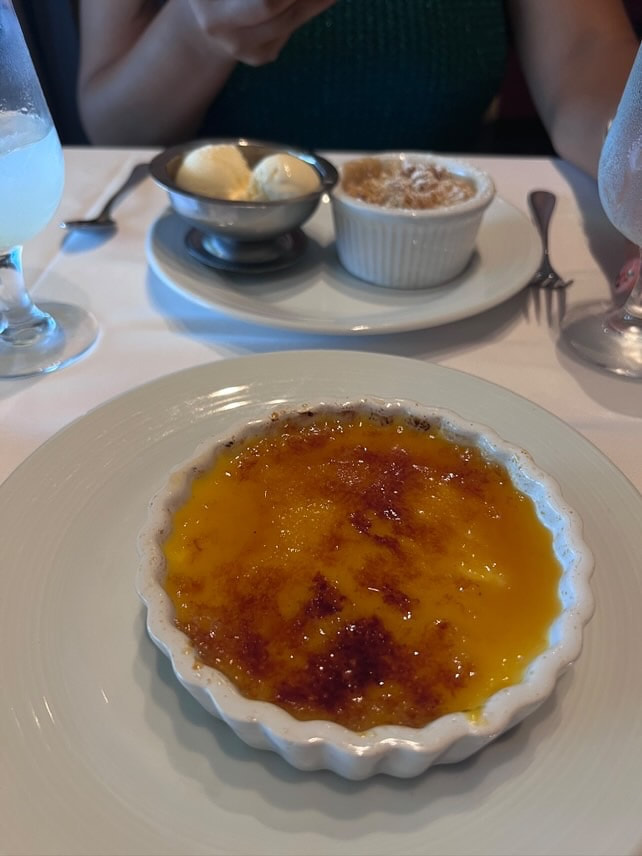 Wonder of the Seas Review — Cruise Food Photos Creme Brulee