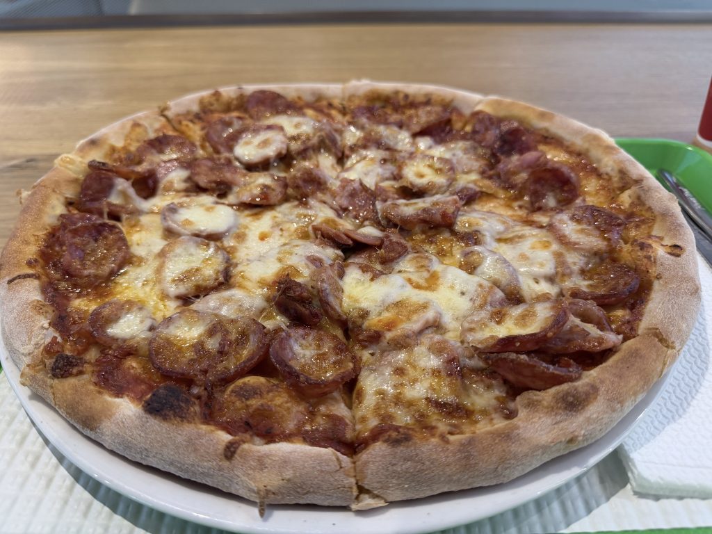 Pizza Real at Tavira Plaza, Portugal | Pepperoni Pizza Photo