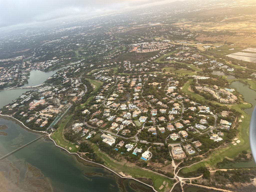 Views from airport window over Portugal — RyanAir Flight Review FR1726