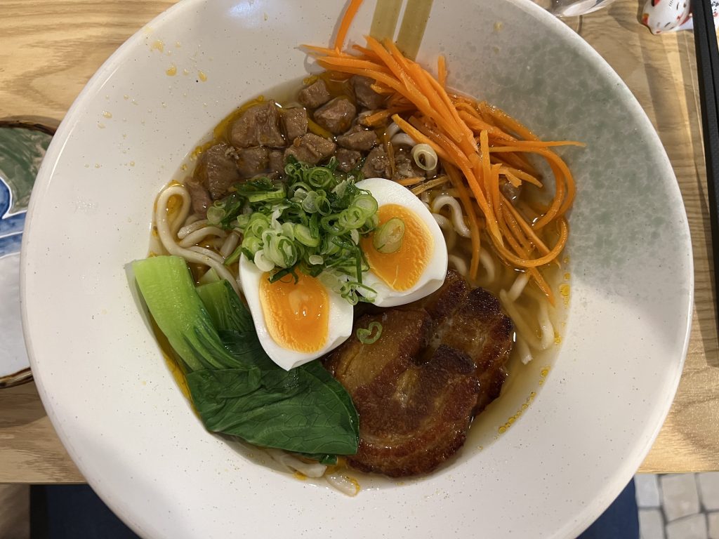 Top view of Pork Ramen Bowl — Yuki Ramen Lisbon Photo Review