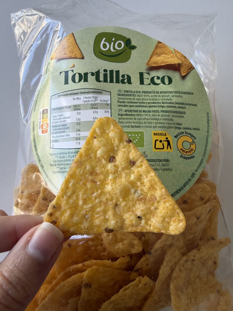 Aldi Bio Tortilla Chips Close Up Chip Photo | Aldi Portugal Product Reviews