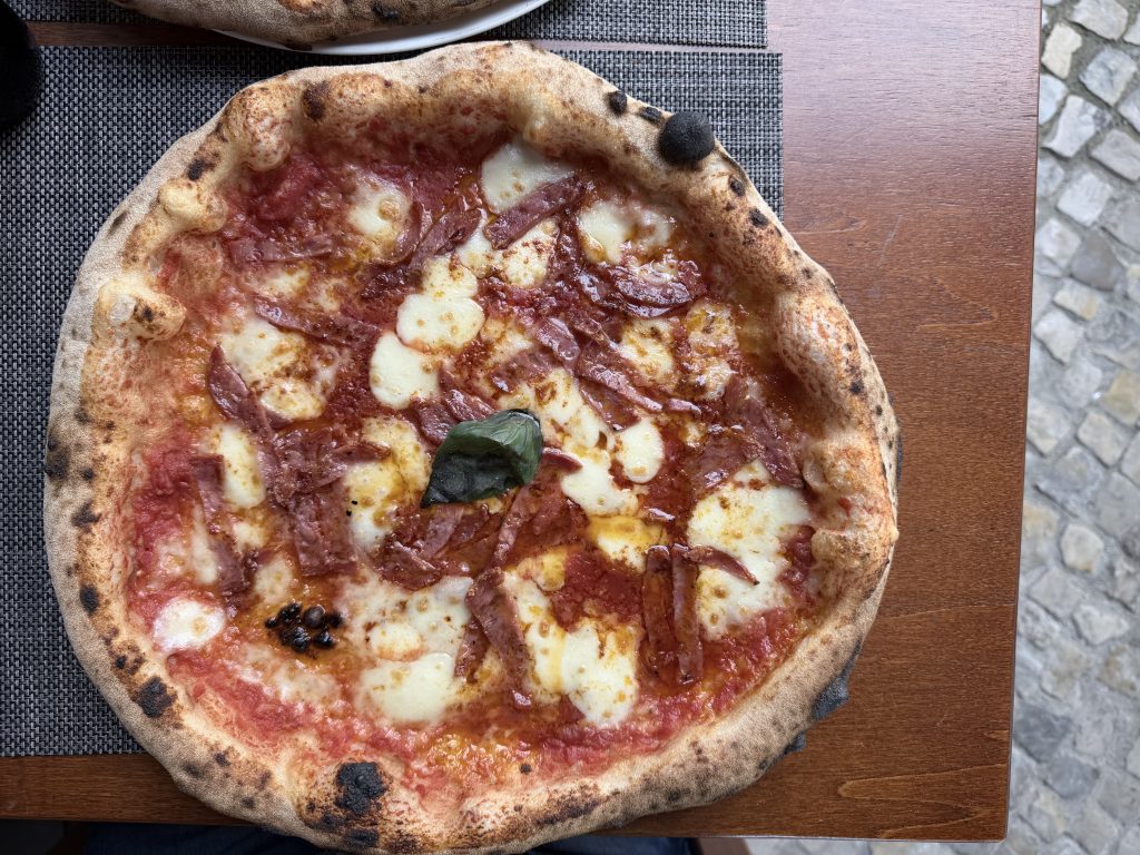 Lisbon Pizzeria Santa Chiara Photo Review β Diavola Pizza