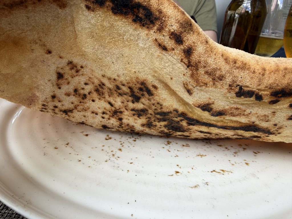 Lisbon Pizzeria Santa Chiara Photo Review β Margherita Pizza Wood Fired Crust