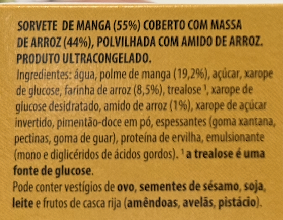 Aldi Portugal Mucci Mango Mochi Review Ingredients in English