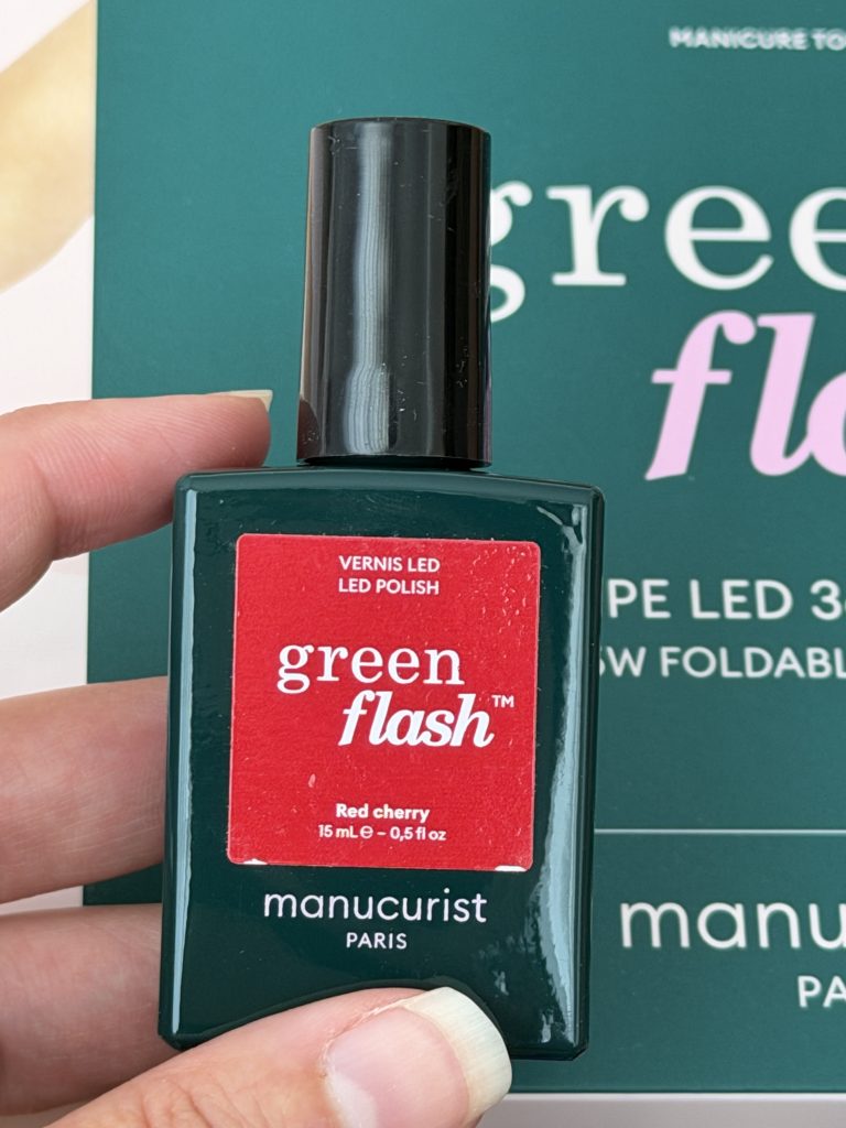 Manucurist Green Flash Starter Kit Unboxing & Review — Green Flash LED Gel Polish Bottle in Shade Red Cherry