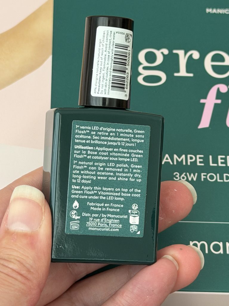 Manucurist Green Flash Starter Kit Unboxing & Review — Green Flash LED Gel Polish Bottle in Shade Red Cherry How to Use Instructions