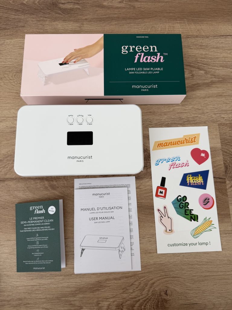 Manucurist Green Flash Starter Kit Unboxing & Review — 36W LED Professional Lamp, Instructions, and Decal Stickers