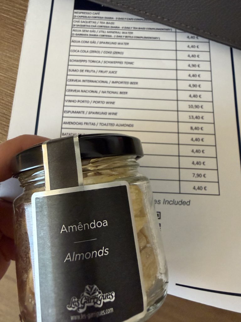 NH Lisboa Campo Grande Hotel Photo Superior Terrace Room Mini Bar Almonds