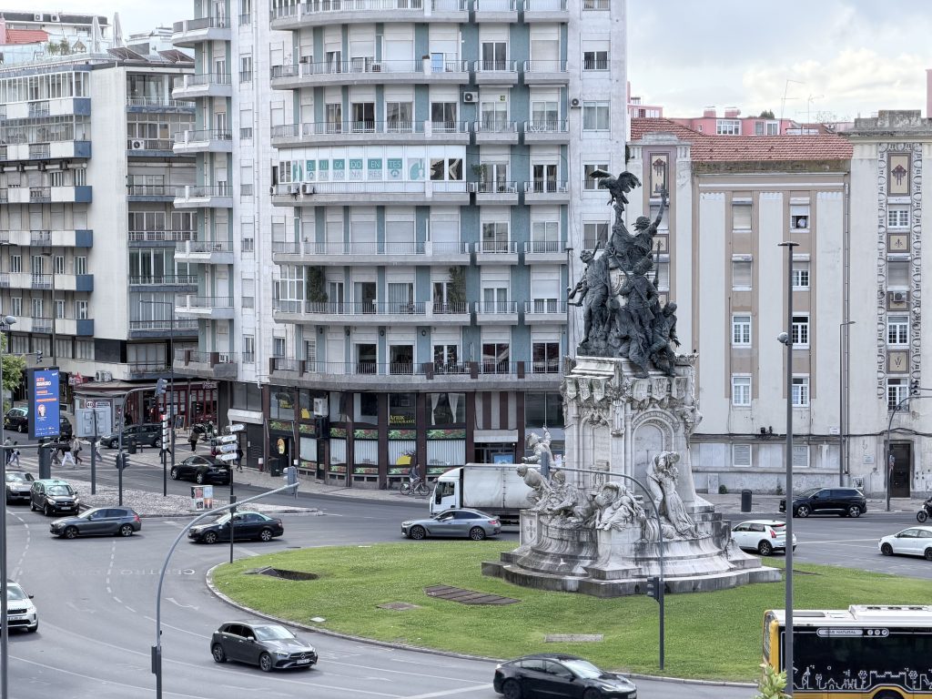 View of Monumento aos Heróis da Guerra Peninsular from NH Hotel Lisboa Campo Grande