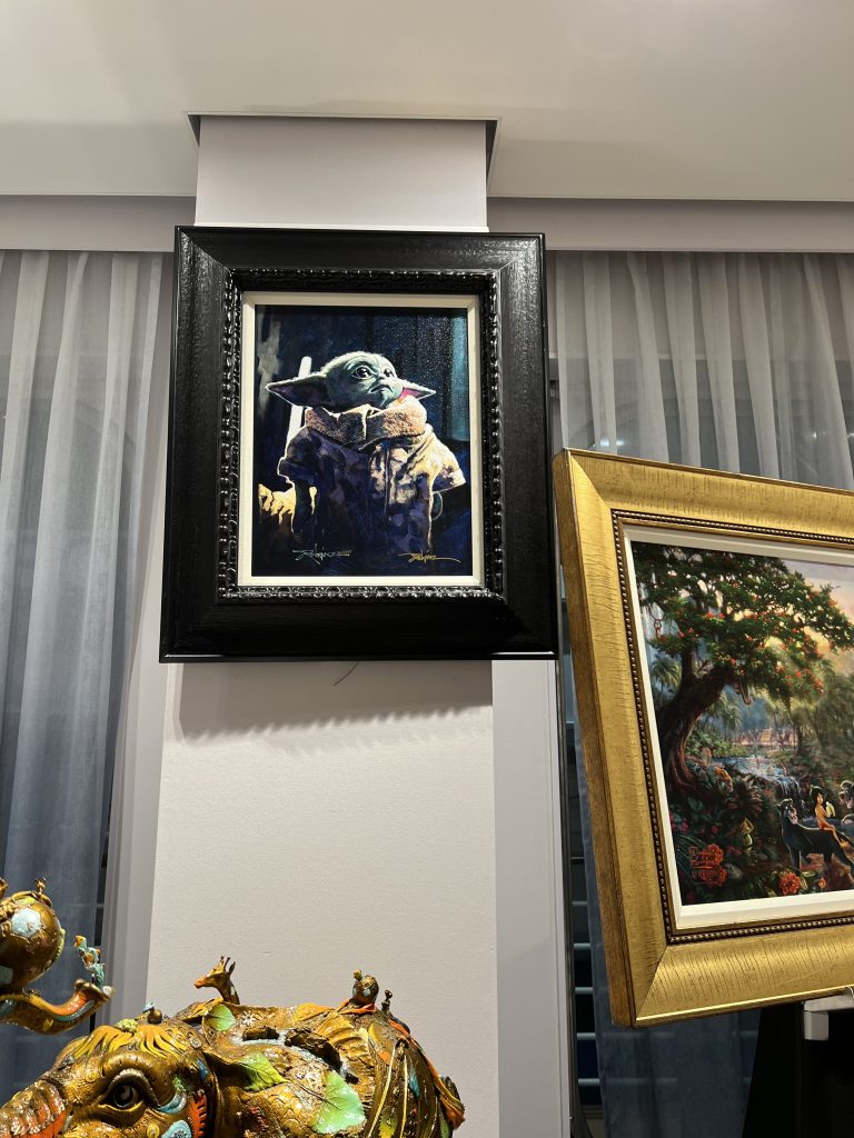 Baby Yoda Painting Art Gallery  | Celebrity Ascent Review Western Caribbean Itinerary