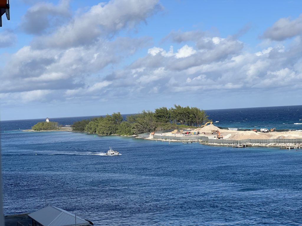 View of Tip of Nassau, Bahamas from infinite veranda 8280 | Celebrity Ascent Review Western Caribbean Itinerary