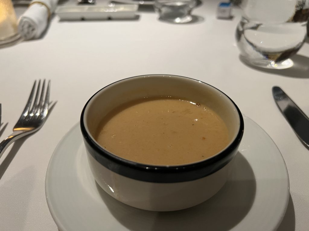 Creamy Tuscan Shrimp Soup  | Celebrity Ascent Cruise Food Reviews and Pictures