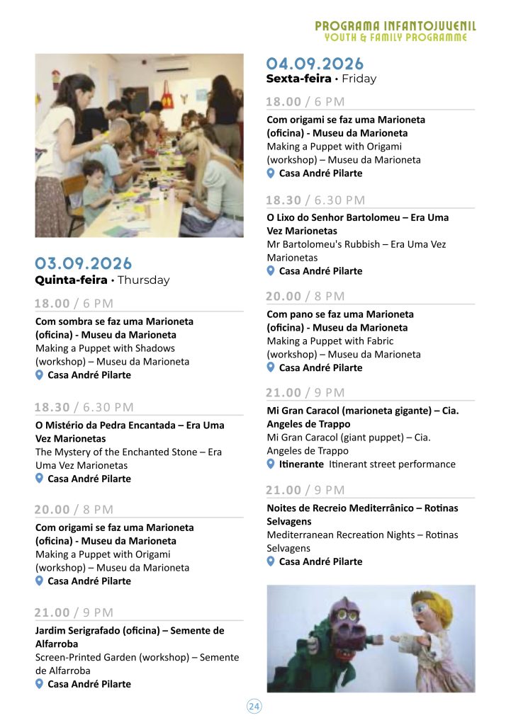 Are there family activities at the Mediterranean Diet Festival? Feira da Dieta Mediterrânica Schedule for Families