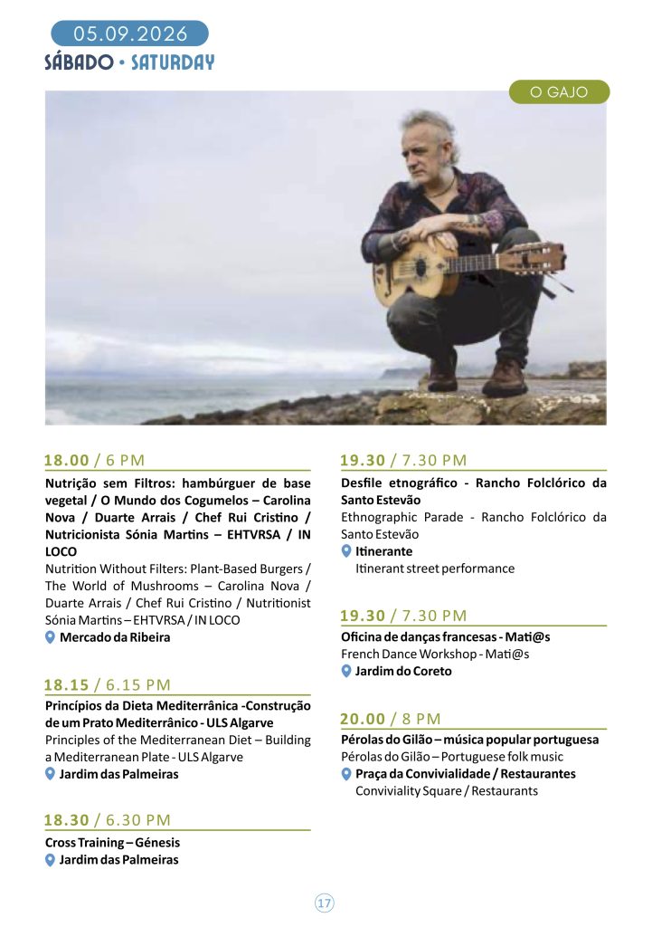 When Is the Mediterranean Diet Festival? Feira da Dieta Mediterrânica Saturday Schedule