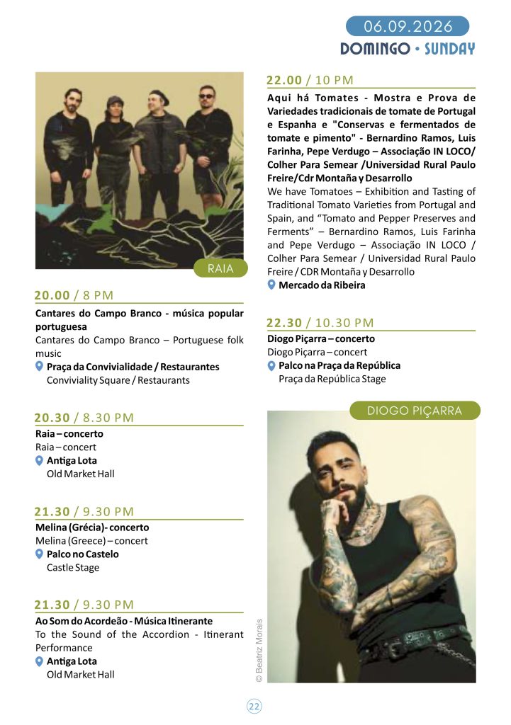 When Is the Mediterranean Diet Festival? Feira da Dieta Mediterrânica Saturday Schedule
