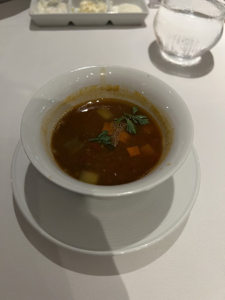 Pasta Fagioli Soup  | Celebrity Ascent Cruise Food Reviews and Pictures