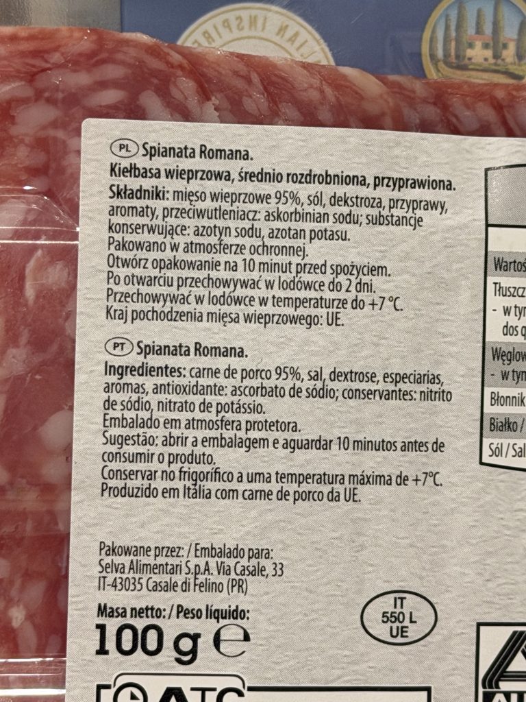 Aldi Cucina Spianata Romana Review — Ingredients | Aldi Finds Portugal