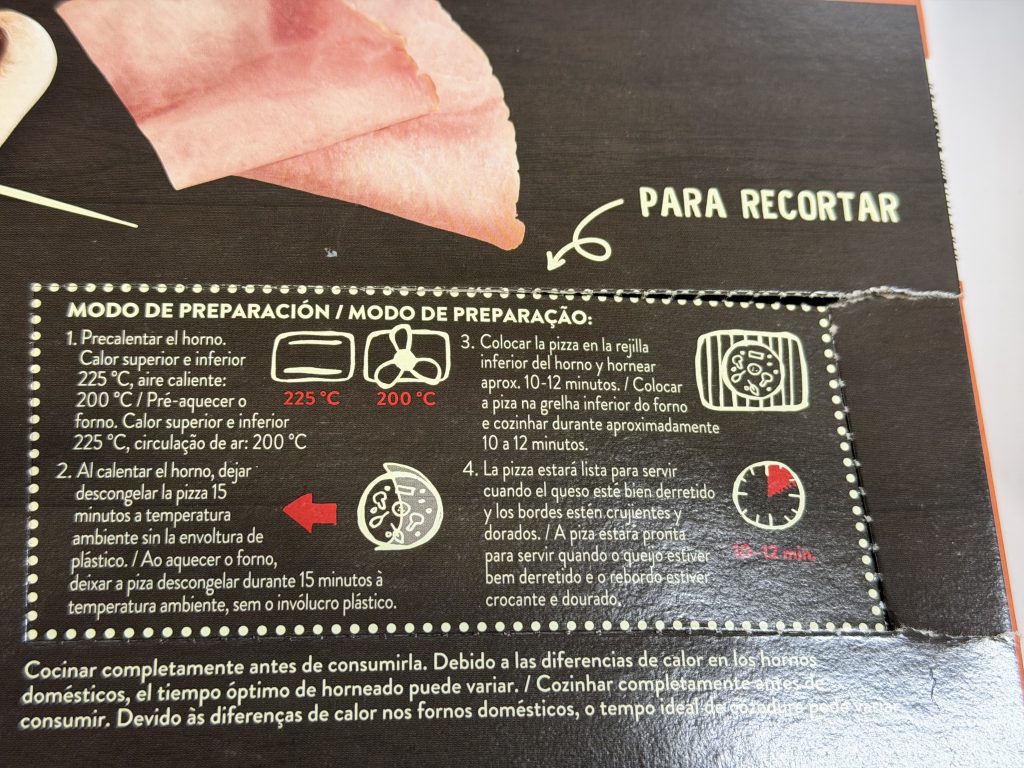 Pizza Gigante Review — Fiambre Fumado com Cogumelos Smoked ham with mushrooms cooking instructions | Aldi Finds Portugal