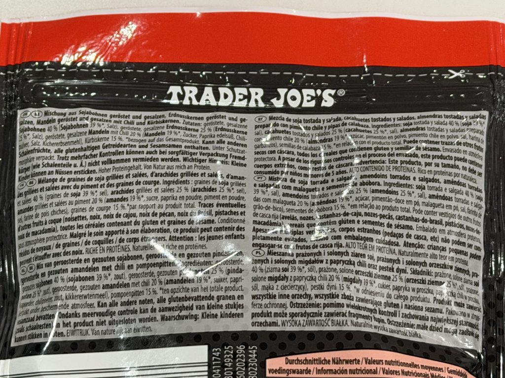 Trader Joe's High Protein Nut Mix Review — Ingredients | Aldi Finds Portugal
