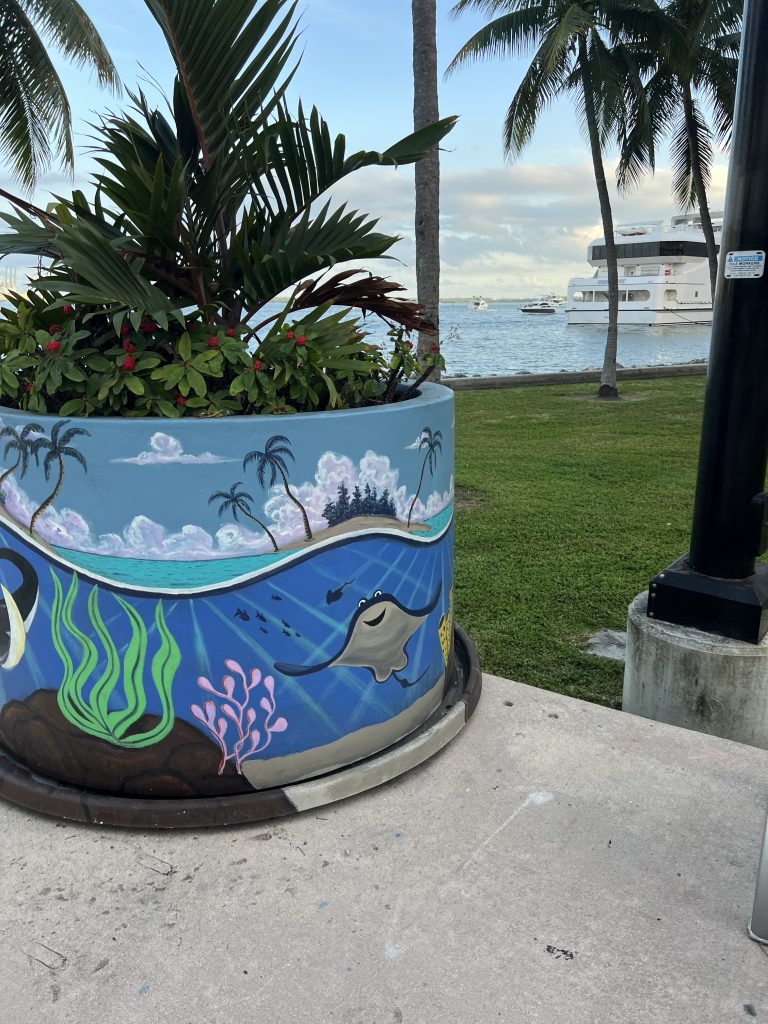 Ocean Art by Ariel Celestino Hernandez in Biscayne Bayfront Park Miami, Florida | One Day in Miami Before a Cruise