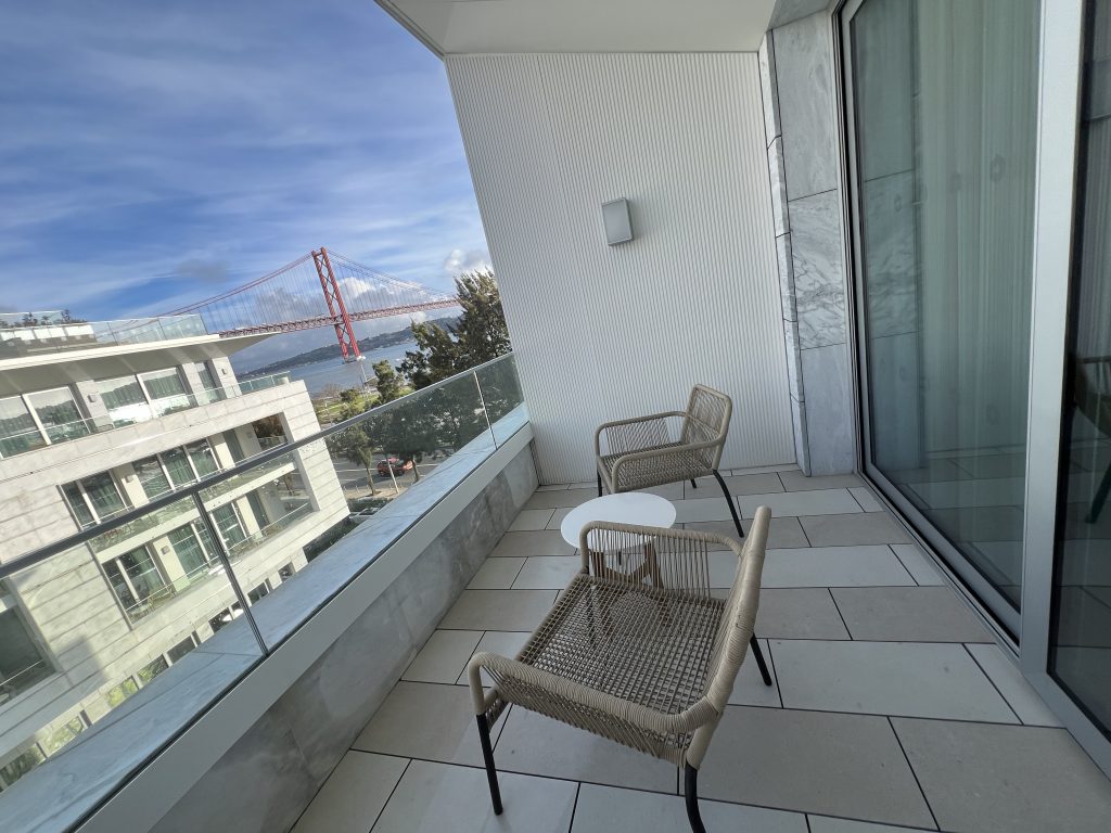 Hyatt Regency Lisbon Review Photos — Terrace Views of April 25th Bridge | Portugal Travel Blog