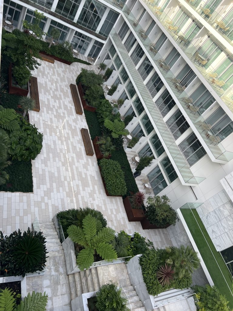 Hyatt Regency Lisbon Review Photos — Courtyard | Portugal Travel Blog