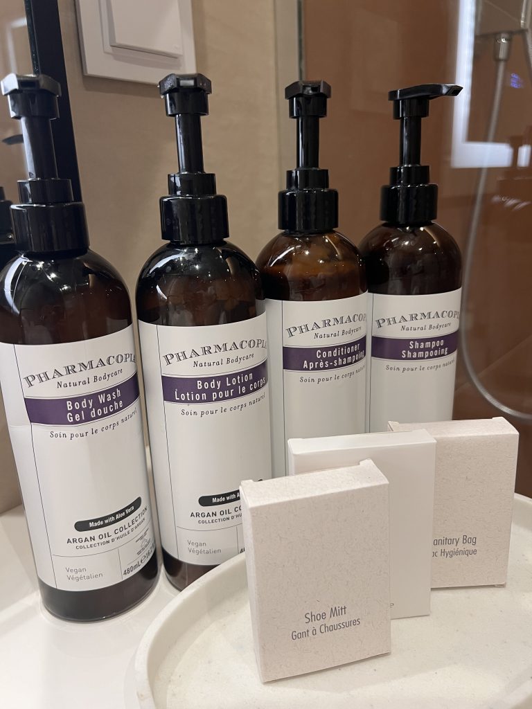 Hyatt Regency Lisbon Review Photos — Pharmacopia Amenities in Bathroom | Portugal Travel Blog