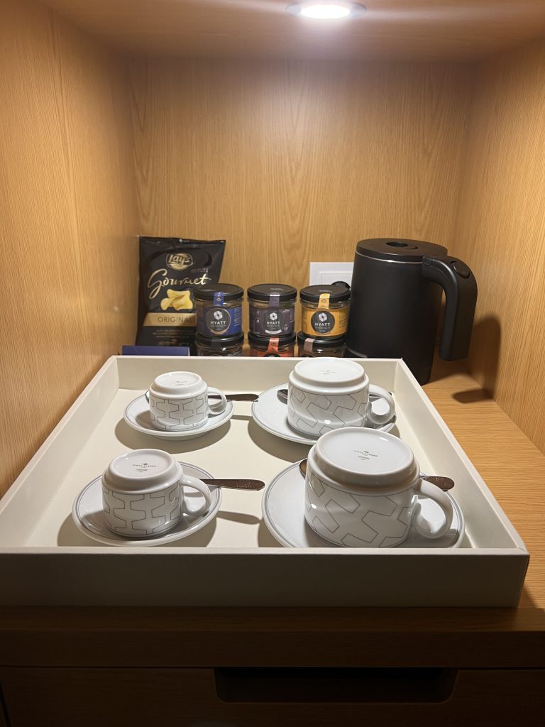 Hyatt Regency Lisbon Review Photos — Standard Queen Room Coffee and Tea | Portugal Travel Blog