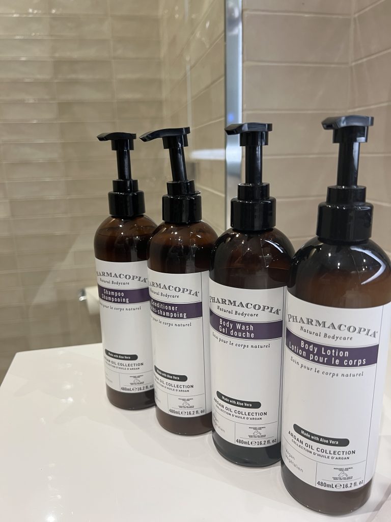 Hyatt Regency Lisbon Review Photos — Standard Queen Room with Luxury Pharmacopia Bath Products | Portugal Travel Blog
