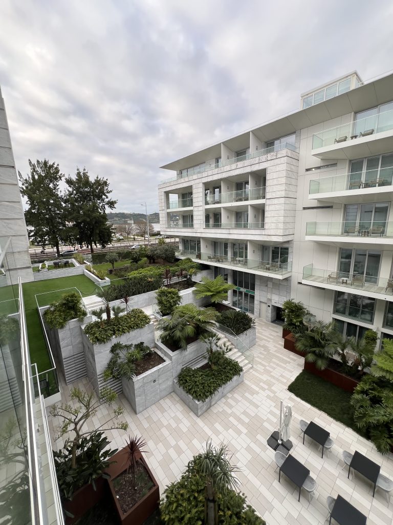 Hyatt Regency Lisbon Review Photos — Standard Queen Room View from Terrace | Portugal Travel Blog