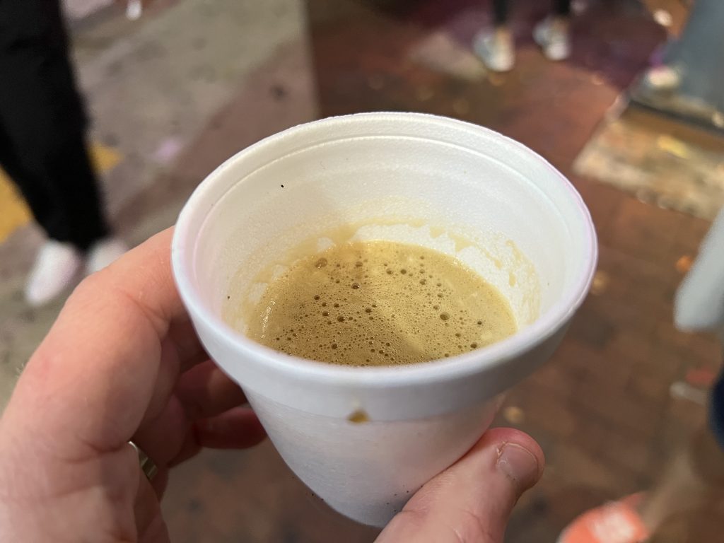 Azucar Ice Cream Company Review — Styrofoam Cup of Cuban Espresso | Cuban Ice Cream in Little Havana, Miami | Calle Ocho