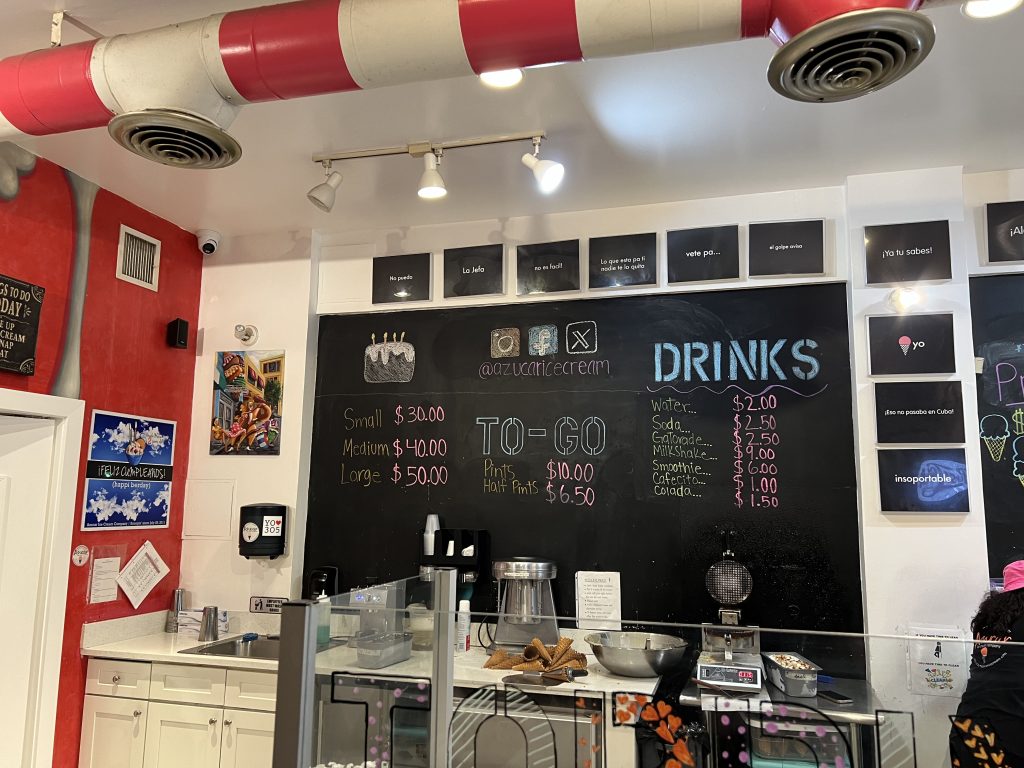 Azucar Ice Cream Company Review — Menu with Prices  | Cuban Ice Cream in Little Havana, Miami | Calle Ocho