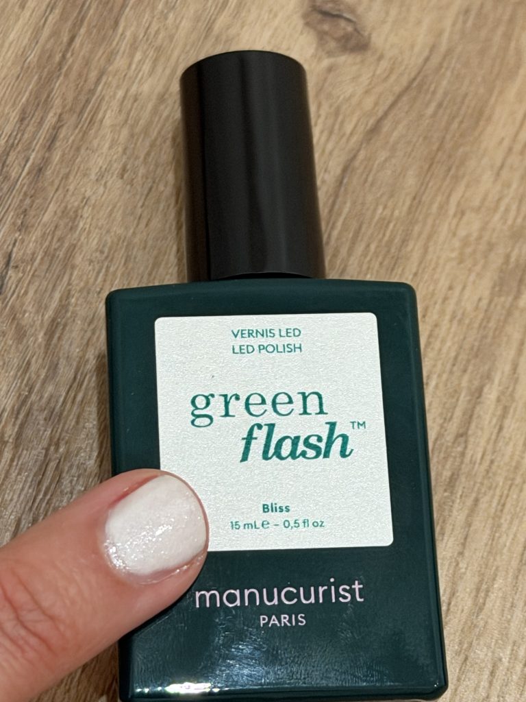 Manucurist World of Wonders 2026 Winter Collection Shade Bliss Sparkly White Nail Polish Review & Swatch Photo