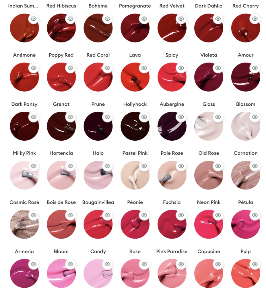 Manucurist Custom Color Palettes Reds, Pinks, Orange Nail Polish Shades — Manucurist Discounts Bundles!